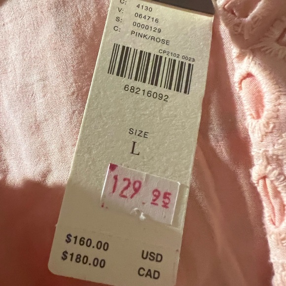 Anthropologie Blush Eyelet Midi Dress - Picture 3 of 3